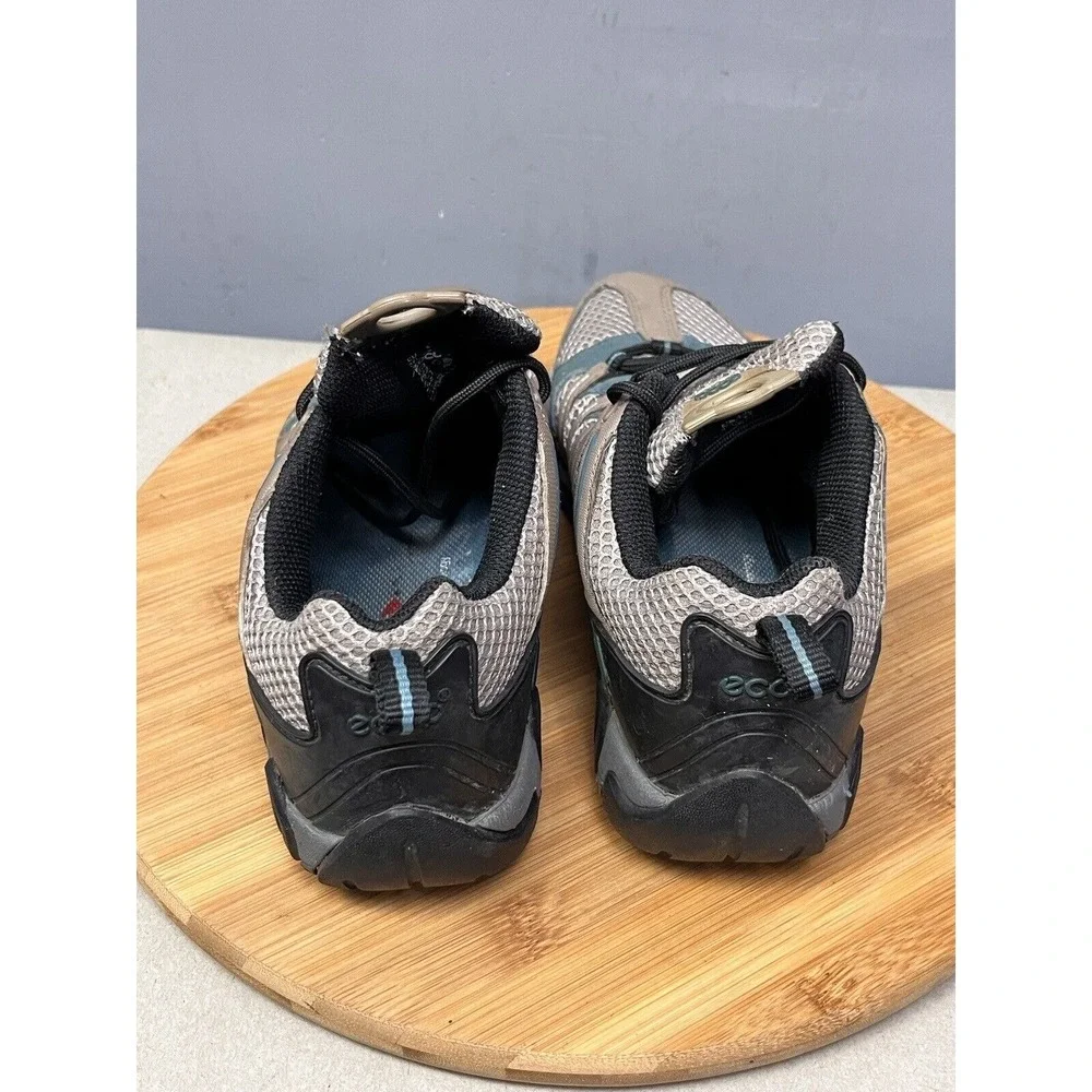 ECCO‎ Hiking Shoes Women 37 6-6.5 Brown Blue Gore-Tex Trail Low Top Sneakers